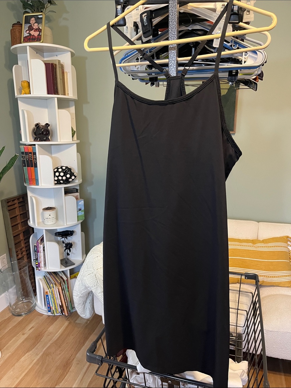 all in motion Black Spaghetti-Strap tennis style Dress
